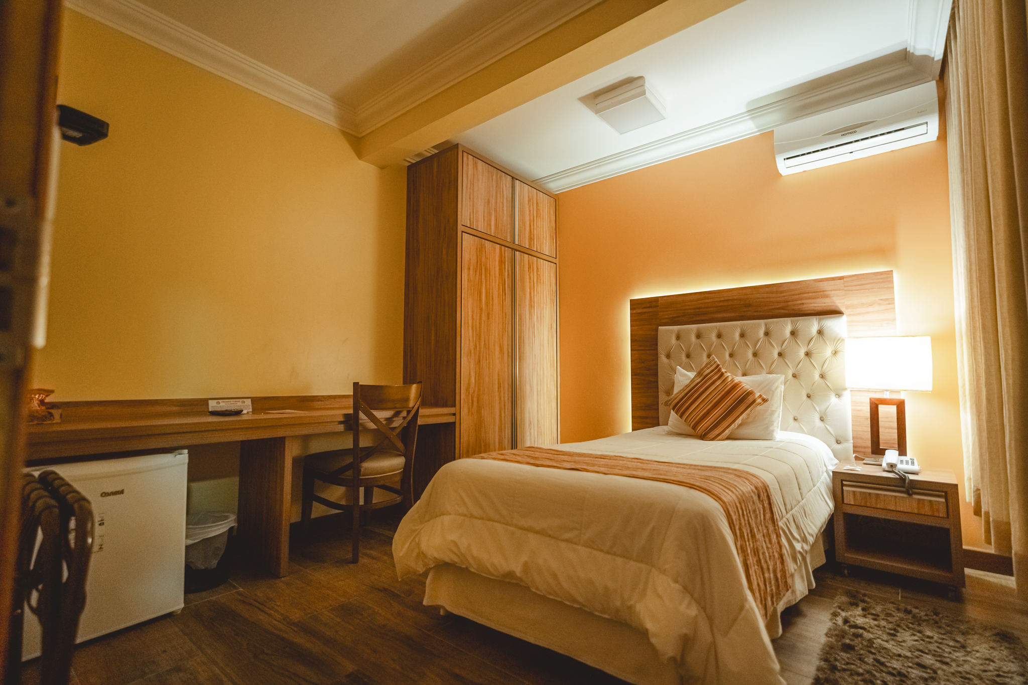 Quarto single do Hotel Alles Blau